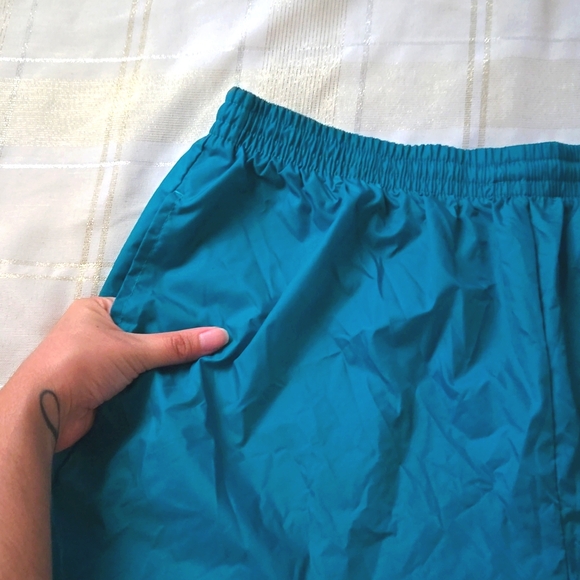 VNTG Columbia Teal Sportswear Windbreaker Pants - Picture 3 of 13